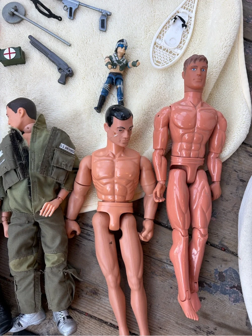 Vintage GI Joe/Placo 6-Figures & Military 75+ Accessories Lot -